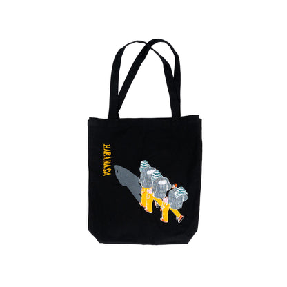 HARANASA Embroidered Tote Bag [Black]